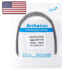 0.99/pack ETERFANT Dental Orthodontic Arch Wire Rectangular NiTi/Stainless Steel