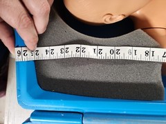 Cpr infant manikin baby Armstrong medical industries Chris Baby blue hard case