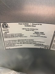 VXD85 High Speed Direct Drive Centrifugal Upblast Exhaust Fan