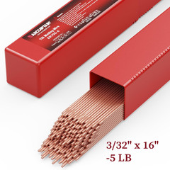 ARCCAPTAIN ER70S-6 Mild Steel TIG Welding Rod 5 Lbs TIG Filler Rod 1/8″ 3/32″ US