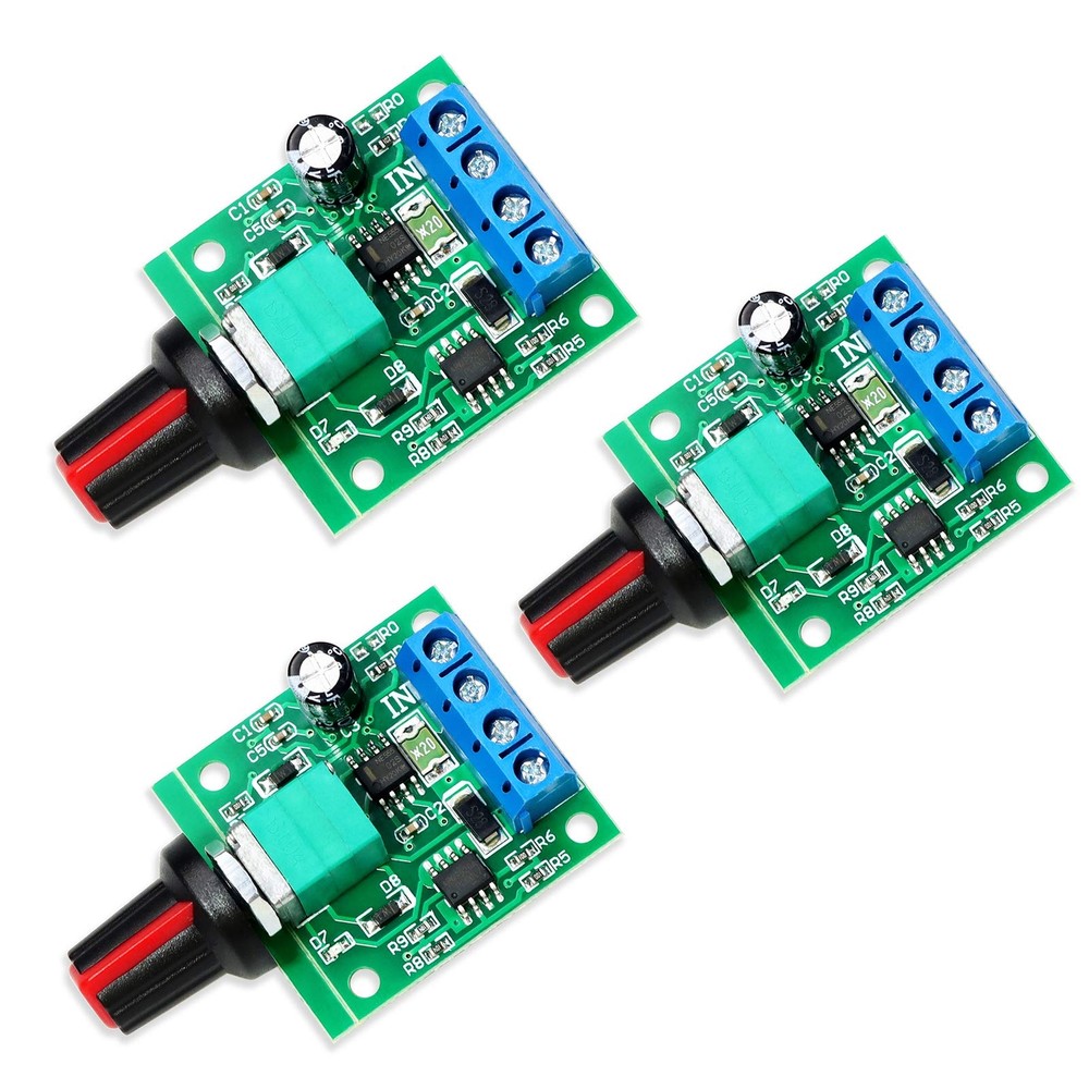 3 Pcs PWM Low Voltage Motor Speed Controller DC 1.8V-12V 2A Driver Switch