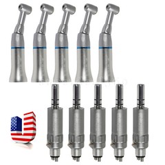 1-5 pcs Dental Low Speed Push Button Contra Angle / Air Motor 2/4H Handpiece YAD