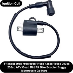 Ignition Coil and Spark Plug for 50cc 90cc 110cc 125cc 150cc 200cc 250cc ATV