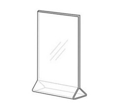 Dazzling Displays 10 Acrylic 8.5″ x 11″ Vertical Top Load Sign Holders