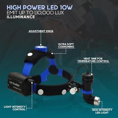 10 Watt ENT Surgical LED Headlight for Doctors Hospital and Multi Purpose