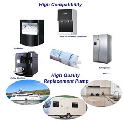 DC 12V Mini Food Grade Self Priming Diaphragm Fresh Water Transfer Pump 1.3LP…