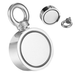 500LBS Fishing Magnet + Rope Kit Strong Neodymium Pulling Force Treasure Hunt