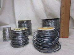 vintage 10+ pounds ROSIN SOLDER Lot NASSAU Water White Core + solder rolls roll