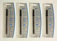 NEW Cross Gel Ink Rolling Ball Black Refill for Selectip Pens Lot of 4 #8523 USA
