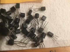 11 Vintage ECG290A Transistors Various Values Mixed Lot Pulls