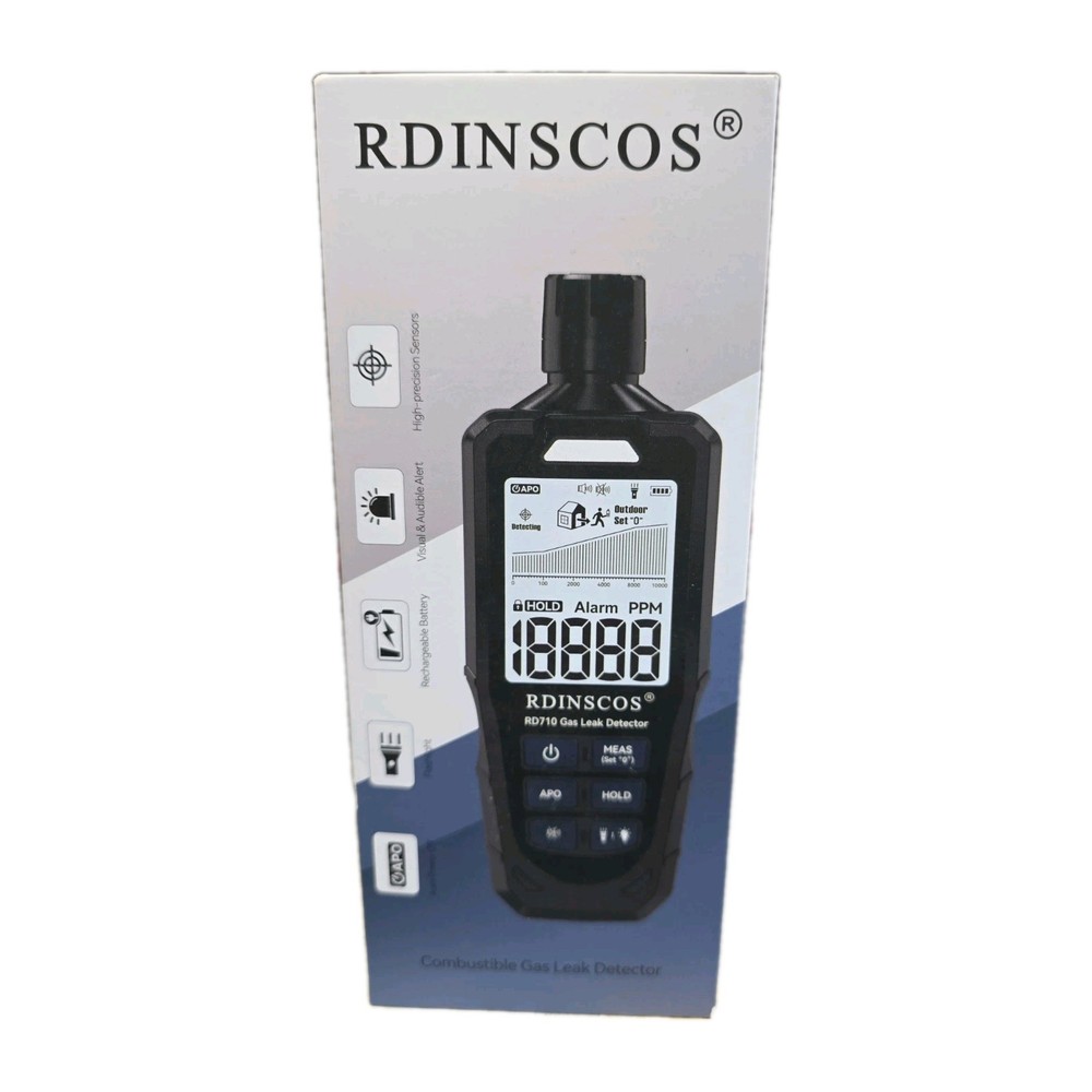 RDINSCOS RD710 Carbon Monoxide Detector – Portable, Rechargeable, CO Meter