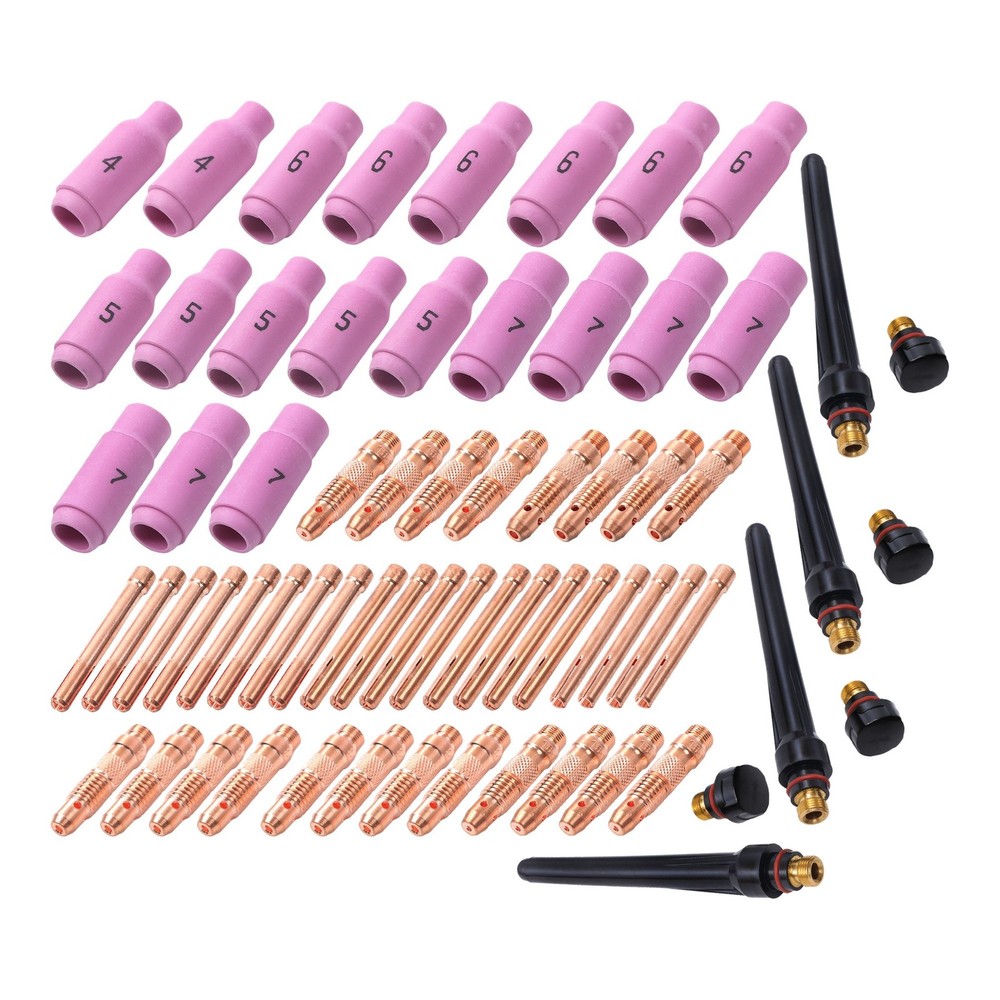 68 Pieces TIG Torch Consumables KIT for TIG Welding Torch PTA DB SR WP 17 18 26