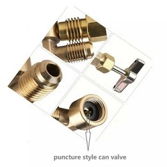 New Adapter With Tank Adapter R134a A/C Can Tap Stainless Steel Fittings
