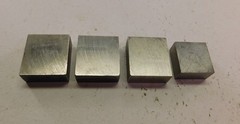 4 Machinist Tool Bit Setup Blocks. New, Cobalt. 1 1/8″ W x 1/2″ H x 1 1/4″ L &1″