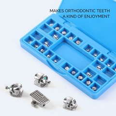 AZDENT Dental Orthodontic Self-Ligating Brackets Brace MBT Roth 0.022 Hooks/Tool