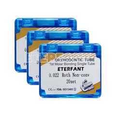 ETERFANT Dental Orthodontic Buccal Tubes 1st/2nd Molar Roth/MBT 018/022 Bondable