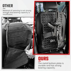 Universal Seat Back Molle Panel Organizer With Gun Holder,Truck Gun Rack Vehicle
