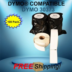 Dymo® 4XL EL40 BC Compatible 30373 100 Rolls Rat Tail Style Labels Multipurpose