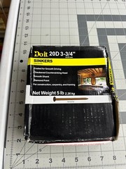 5 LB Pounds DO IT BEST 20D 3-3/4” Coated Sinker Smooth Shank Diamond Point Nails