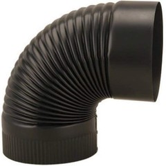 , Black UNITED STATES HDW BM0023 6″ Corrugated Elbow, 1
