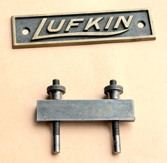 Vintage The Lufkin Rule Co. No. 8 Steel Rule Attachment Clamp. Made in the USA!
