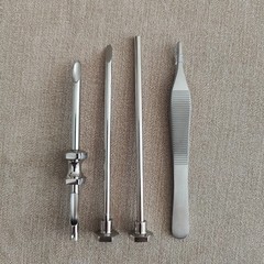 5.5mm HRT Trocar set | Canula, Beveled Obturator, Rounded Obturator & Tweezers