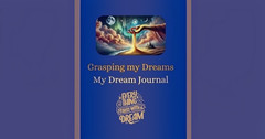 A dream journal “Grasping My Dreams”The journal is 120 pages long Glossy Style