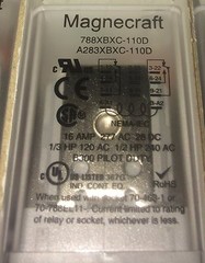 Power Control Relay DPDT,110V/110VDC Coil,1/3 HP,1/2 HP, 5/10/13/15/16A/Amp,8pin