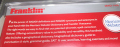 NEW~Franklin Dictionary & Thesaurus with Comprehensive Reference Set MWD-1490