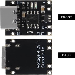 10pcs TP4057 1A 3.7V Lithium Battery Charging Board Type C USB Ultra-Small