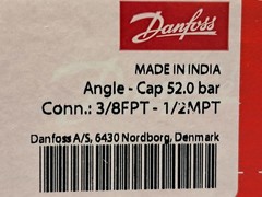 Danfoss – 148B4565 – SNV-ST Gauge Valve 3/8″ FPT – 1/2″ MPT 52-bar – NEW