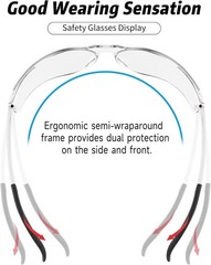 Safety Glasses for Men Women ANSI Z87.1 Safety Glasses Bulk Protective Eyewea…