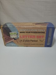 Young Bros Steel Stamp Letters 3/16″ Original Wood Case and Box Sleeve
