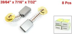 Reliable 15.5mm CB-303 Carbon Brushes – 8 Pack for Quick Tool Repairs