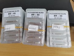 200Pcs/20Packs Dental Diamond Burs FG 1.60mm for High Speed Handpiece 214types