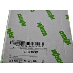 NEW Box of 100 Wago 2002-1205 TOPJOB S 2-Conductor Terminal Block 800V 24A Black