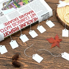 220 Pack White Price Tags with String Attached Marking Price Tags Price Labels D