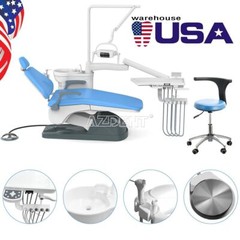 Dental Portable Unit Chair DC Motor Hard Leather Patient Chair Kit FDA TJ2688-A1