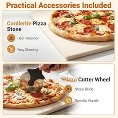 1700W Electric Pizza Oven Indoor 6 Presets & 2-Min Rapid Baking Heats up to 750℉