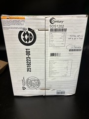 Century SDS1202 Pool Pump Motor 2 1/4 HP 56Z Frame 3450/1725 Nameplate RPM
