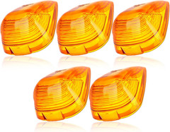 5PCS Amber Cab Roof Marker Light Assembly for Ford F-250 F-350 F-450 1999-2016