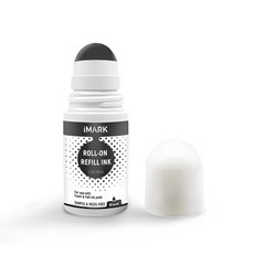 iMARK Premium Roll-On Ink Refill for Foam and Felt Stamp Pads, 2 oz Black