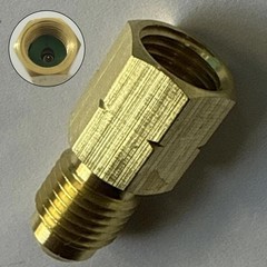 R32 R454B Refrigerant Adapter 1/4″ Female, 1/4″ Male For R32/R454B Split System