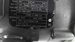 Baldor Reliance CM3538 0.5HP AC Motor 1800RPM 4-Pole 3-Phase 56C Frame 230/460V