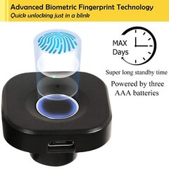 Fingerprint Cabinet Lock Keyless & Hidden Smart Biometric Security for Drawers
