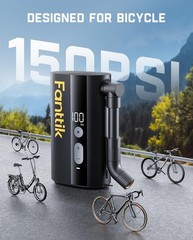 Fanttik X9 Ace Mini Bike Pump, 32s Fast Inflate Pump palm-sized, Black