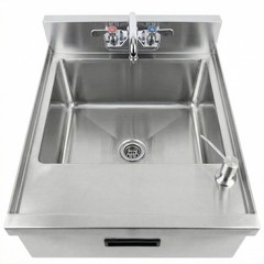 22 in. x 18 in. Underbar Hand Sink with Soap and Towel Dispenser