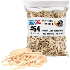 Rubber Bands #64 Postal Size 3.5in X 0.25in Heavy Duty Made in USA Office Home