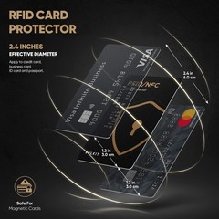 RFID Blocking Cards 2 Pack Credit Card Protector NFC Contactless Wallet UK