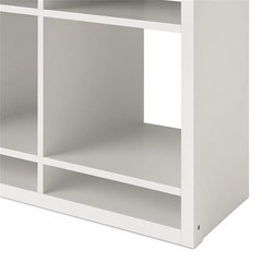 Pemberly Row 9-Cube Media Storage Organizer in Engineered Wood White